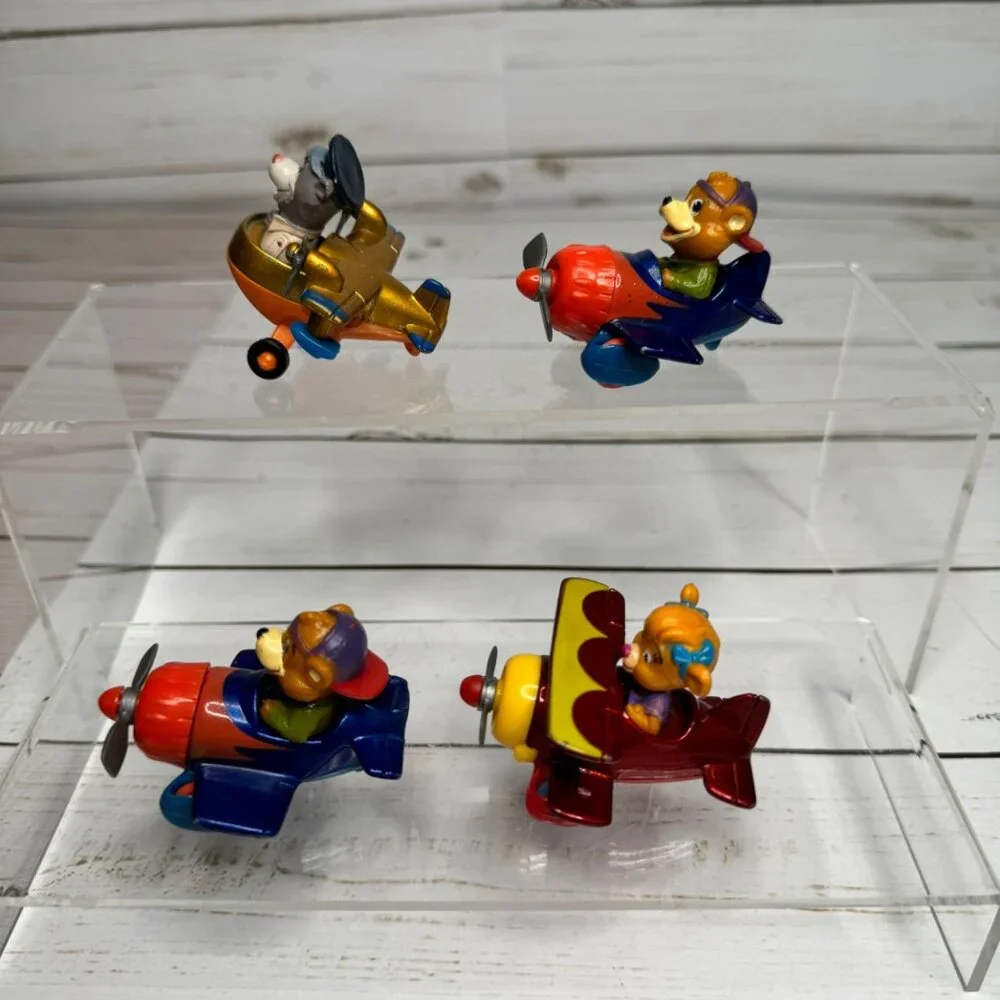Vtg Talespin McDonalds Happy Meal‎ Toys Animal Pilot Airplane Toys Set Of 4
